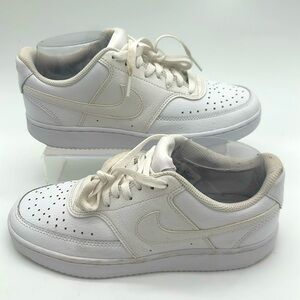 Nike Court Vision Low CD5434-100 Triple White Women's Size 8